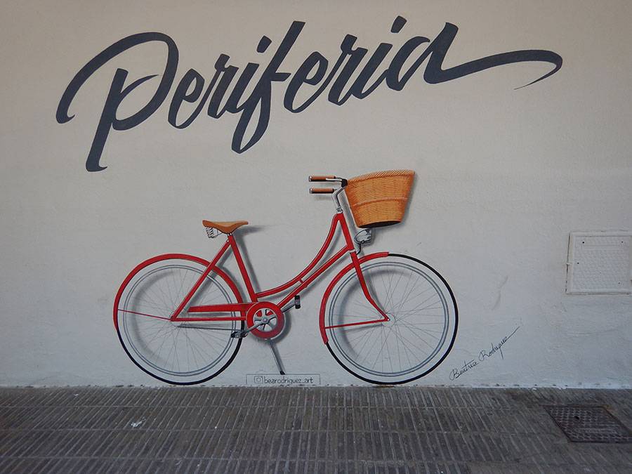 Streetart in Valencia mit Fahrrad - Fahrradtour