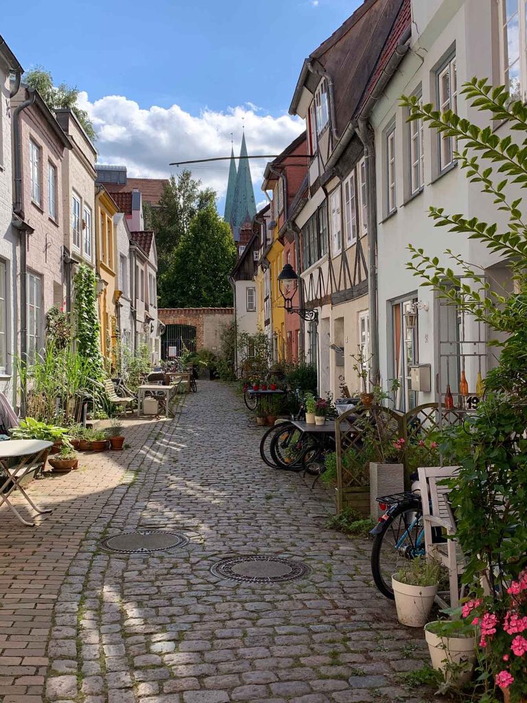 Altstadt in Lübeck - Ostseeküstenradweg.